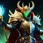 메이플스토리 비숍 지원 스킬 - **Prompt: The Unyielding Protector**
A dynamic, anime-style digital painting showcasing a benevo...