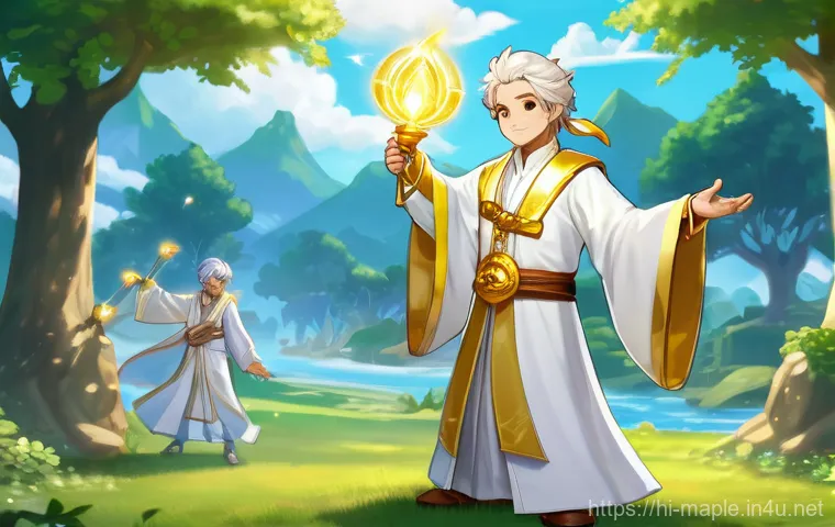 메이플스토리 비숍 지원 스킬 - **Prompt: The Unyielding Protector**
A dynamic, anime-style digital painting showcasing a benevo... 메이플스토리 비숍 지원 스킬 - **Prompt: The Unyielding Protector**
A dynamic, anime-style digital painting showcasing a benevo...