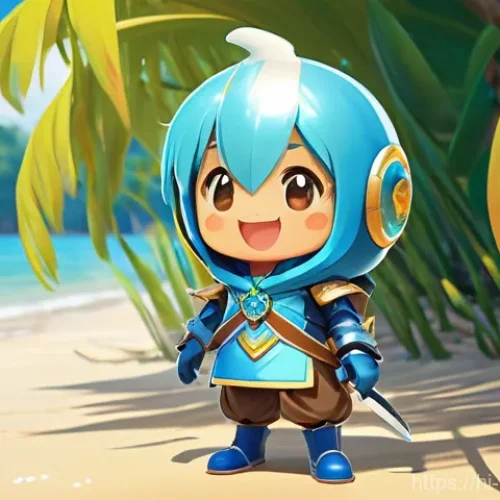 Home 22 메이플스토리 레벨별 사냥터 추천 - Early Adventure at Gold Beach**
A cheerful, cute chibi-anime style fantasy adventure game character,...